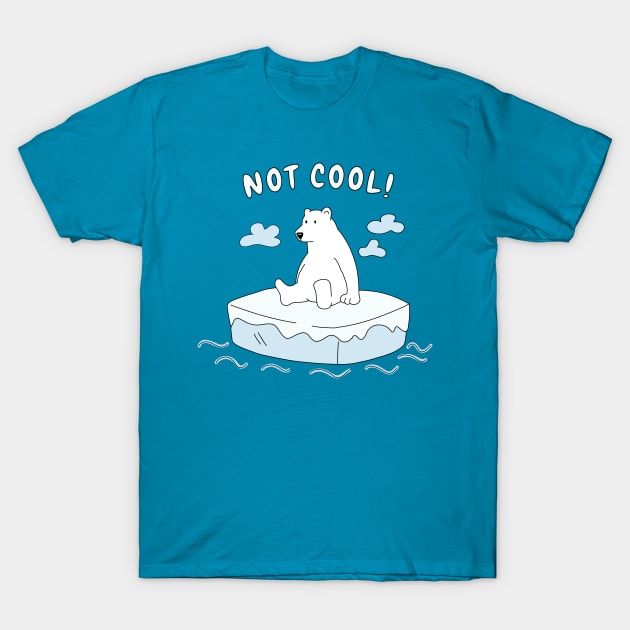 Global Warming - Polar bear T-Shirt by valentinahramov